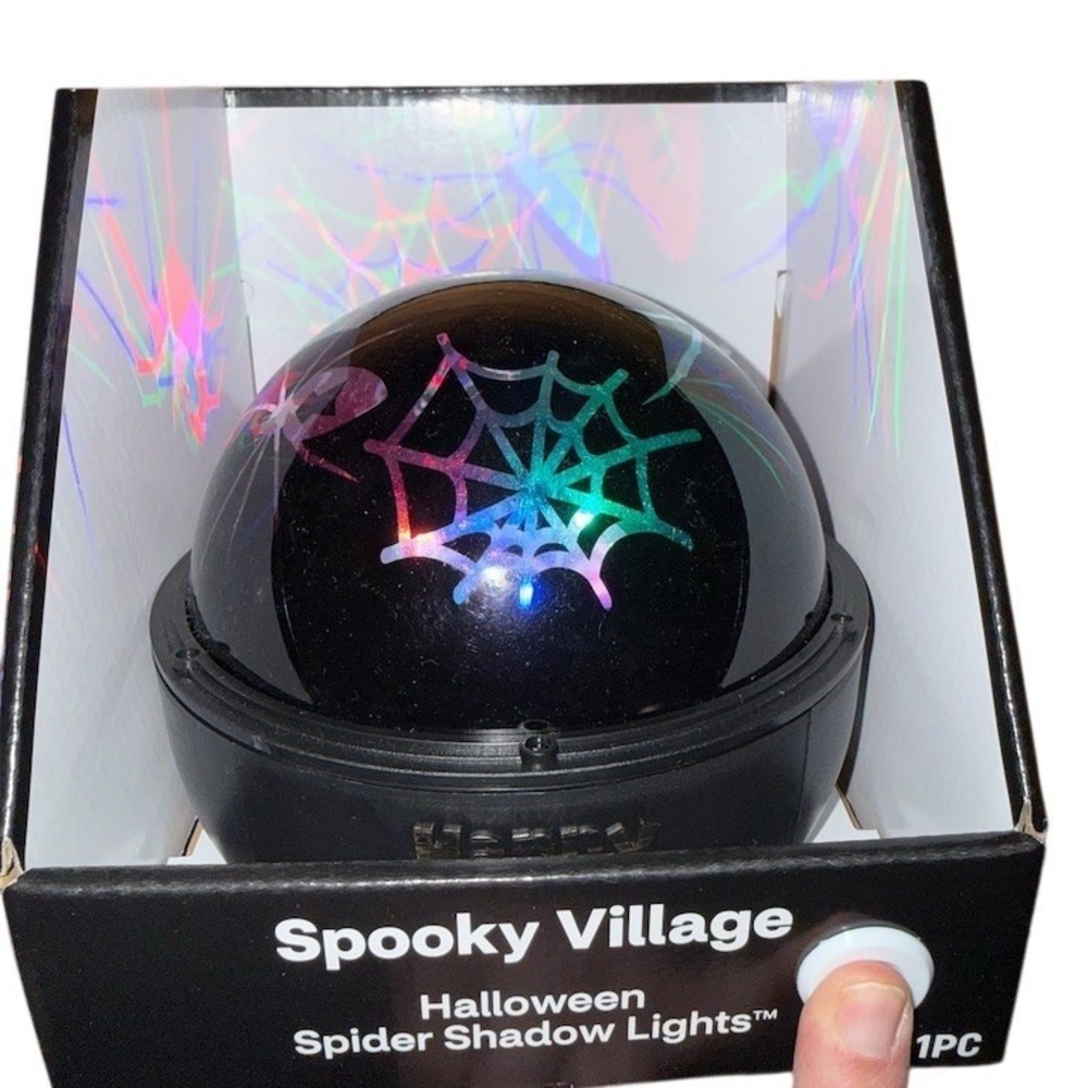 Gemmy Spooky Village‎ Halloween Spider Shadow Lights LED Projection Lamp